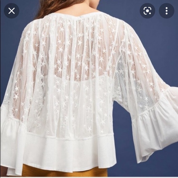 AKEMI + KIN | Anthropologie Star Lace top - Picture 2 of 3